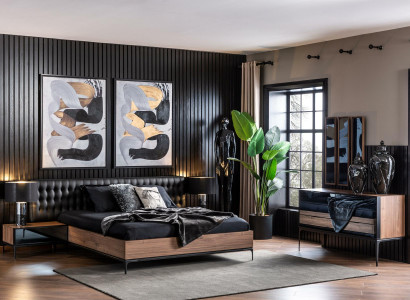 Luxury Bedroom Set Furniture Complete Room Wardrobe Bed Complete Room